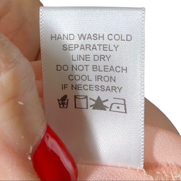 Pleione Peach Blouse Size Medium - Picture 7 of 7